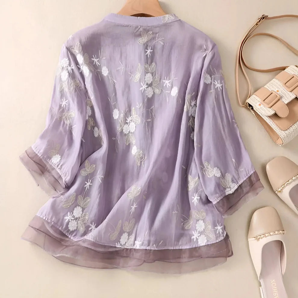 Embroidered Cotton Blouse