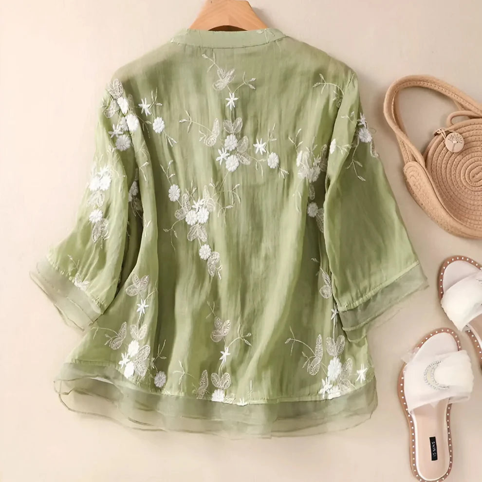 Embroidered Cotton Blouse