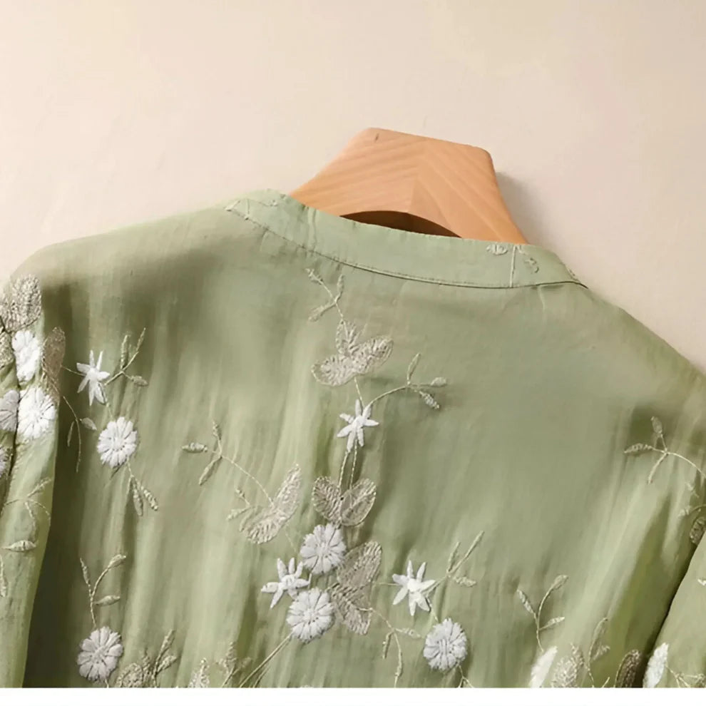Embroidered Cotton Blouse