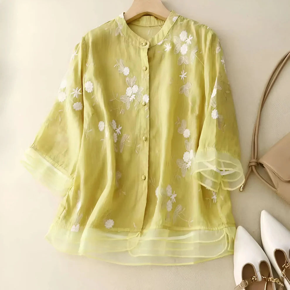 Embroidered Cotton Blouse