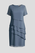 Layered Short Sleeve Dress