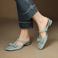 Leather Slip-On Mules