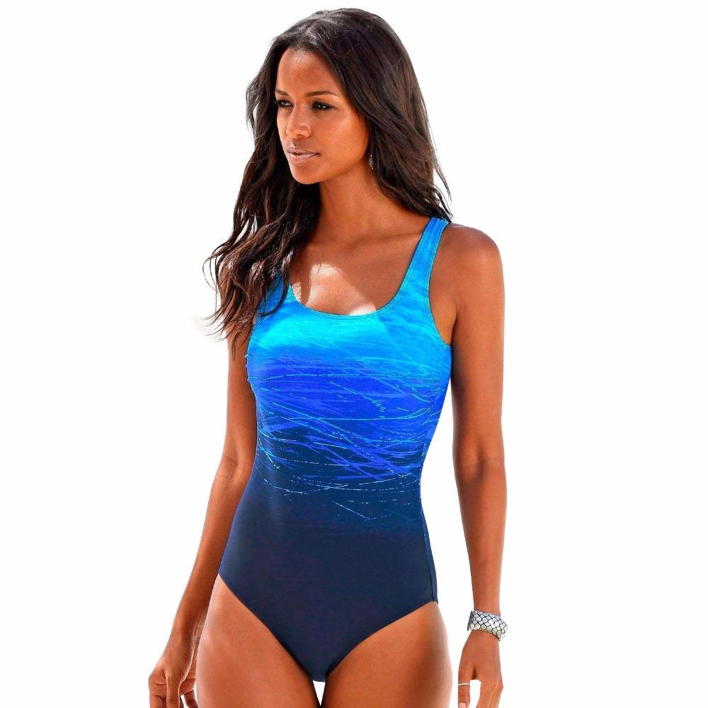 Ombre Racerback One-Piece Swimsuit