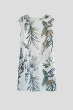 Printed Pocket Knee-Length Dress
