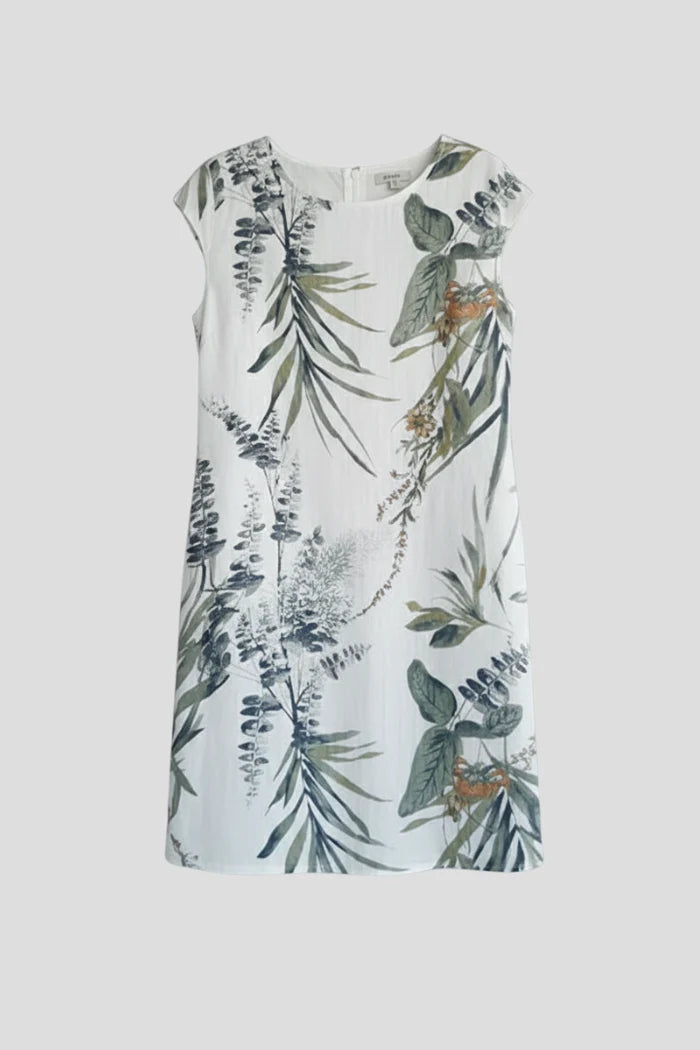 Printed Pocket Knee-Length Dress