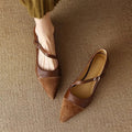 Luna Grace Leather Flats