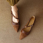 Luna Grace Leather Flats
