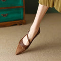 Luna Grace Leather Flats