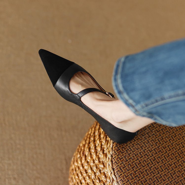 Luna Grace Leather Flats