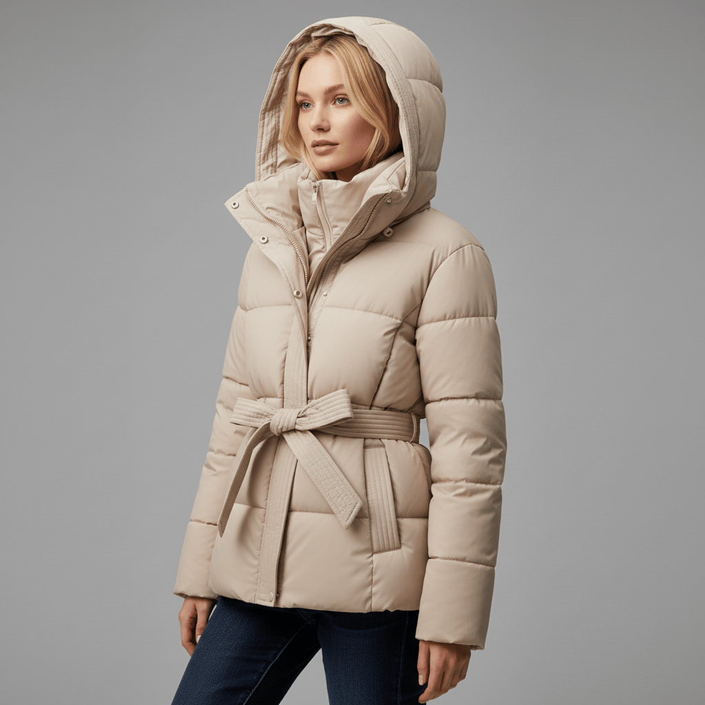 Parka Acolchada Mujer Elegante