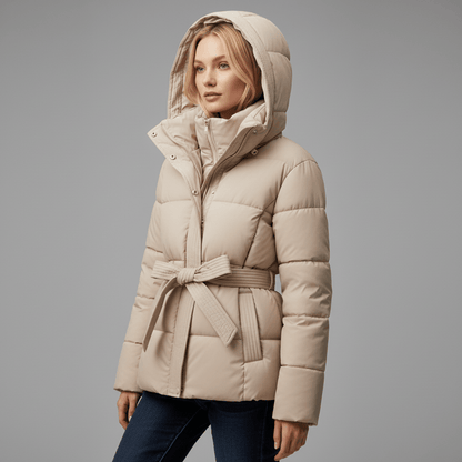 Parka Acolchada Mujer Elegante